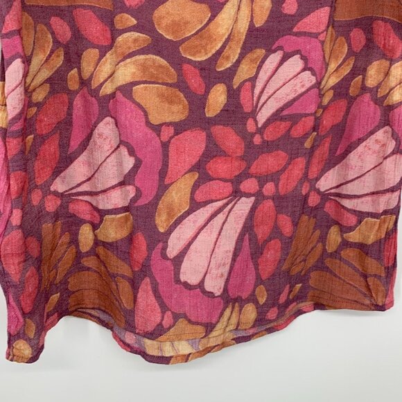 Zac & Rachel Pink and Orange Blouse - Picture 9 of 9